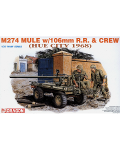 1/35 US M274 Mule w/106mm R.R. & Crew (Hue City 1968) Dragon 3315