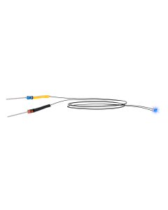 LED blauw met gesoldeerde kabels (5 stuks) Viessmann 3564
