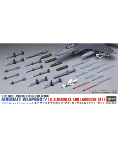 1/72 Aircraft Weapons: V - US Missiles and Launcher Set Hasegawa 35009