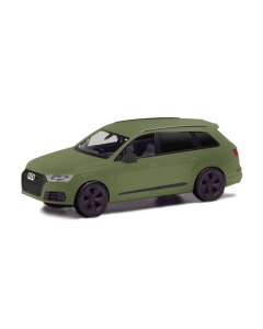 H0 Audi Q7 geblindeerde ramen, olijf groen Herpa 420969002