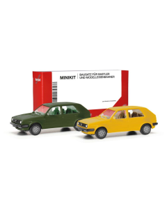 H0 VW Golf II 4d., groen/geel (Minikit 2 st.) Herpa 012195010
