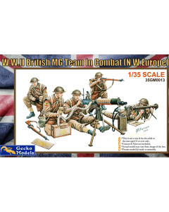 1/35 WWII British MG Team in Combat, North-West Europe Gecko Models 350013