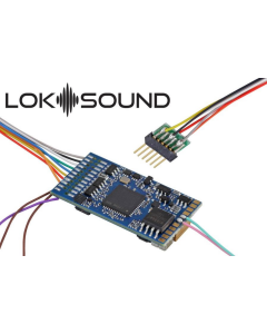 H0 LokSound 5 decoder, 6-polig met kabel - DCC/MM/SX/M4 ESU 58416