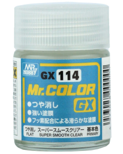 Mr. Color GX Super Smooth Clear Flat 18ml GX-114 Mr. Hobby GX114