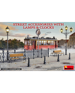 1/35 Street Accessories with Lamps & Clocks MiniArt 35639