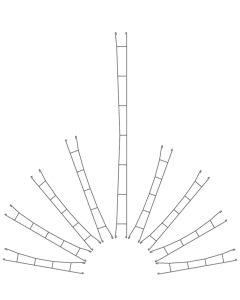 H0 rijdraad 167,5 mm, 5 stuks Viessmann 4140