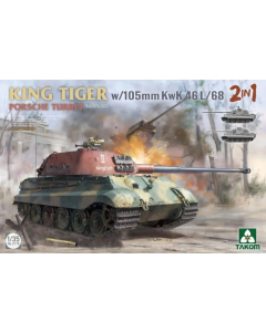 1/35 King Tiger met 105mm KwK 46L/68 (Porsche Turret) Takom 2178