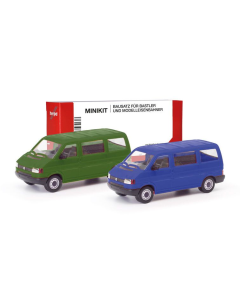 H0 VW T4, groen/blauw (Minikit 2 st.) Herpa 012805002