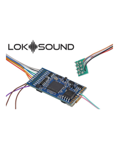 H0 LokSound 5 decoder NEM652 8-polig met kabel - DCC/MM/SX/M4 ESU 58410