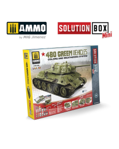 Solution Box Mini: 4BO Green Vehicles AMMO by Mig 7900