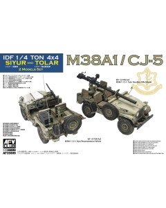 1/35 IDF M38A1 / CJ-5 Siyur & Tolar fire support vehicle, 2 models Set AFV-Club 35S99