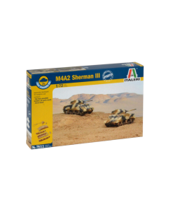 1/72 M4A2 Sherman III, Fast Assembly Kit Italeri 7511