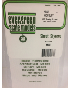 Plaat profielschroten 2,1 / dikte 1,0 mm (1) Evergreen 4083