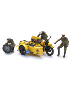 H0 ANWB Wegenwacht motorfiets met zijspan (bouwpakket) - Artitec 10.398 Artitec 10398