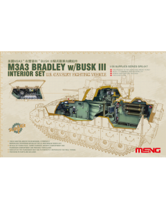 1/35 U.S. Cavalry Fighting Vehicle M3A3 Bradley w/Busk III Interior Set Meng SPS017