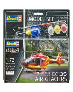 1/72 EC135 "Air-Glaciers" Helicopter, Model Set Revell 64986