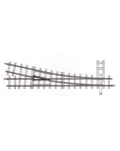 H0e Wissel Rechts (handbediend) 12° 147mm R 515 - 4010 000 Bemo 4010000