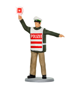H0 Politieagent met verlicht stopbord Viessmann 1518