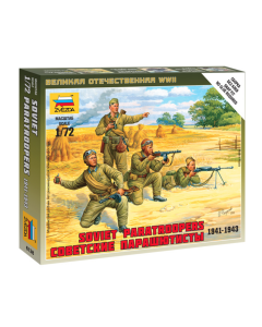 1/72 Soviet Paratroops (1941-1943), snap fit "Art of Tactic" Zvezda 6138