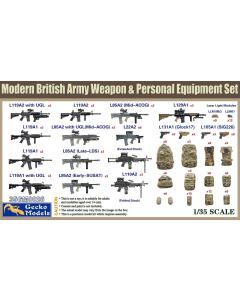 1/35 Modern British Army Weapon & Personal Equipment set Gecko Models 35GM0026