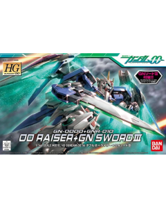 HG00 GN-0000+GNR-010 00 Raiser Gundam + GN Sword III BANDAI 57383