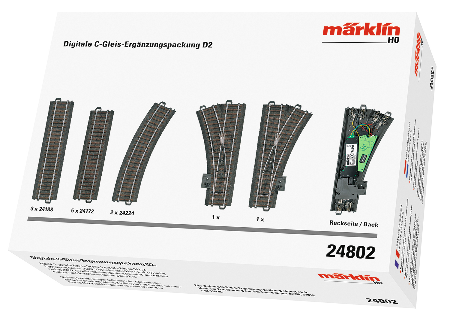 24802 Märklin C-Rails set met wissels